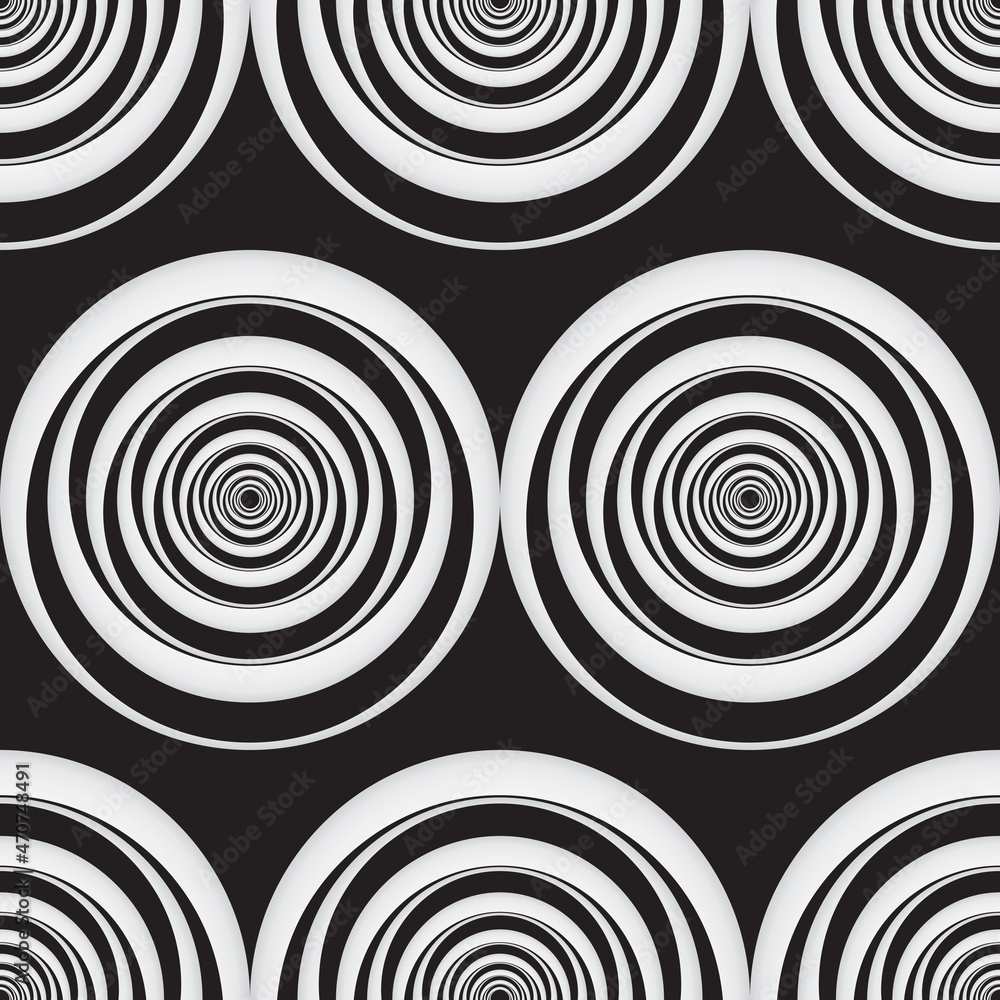 Obraz premium 3D Spiral Striped Seamless Background vector image
