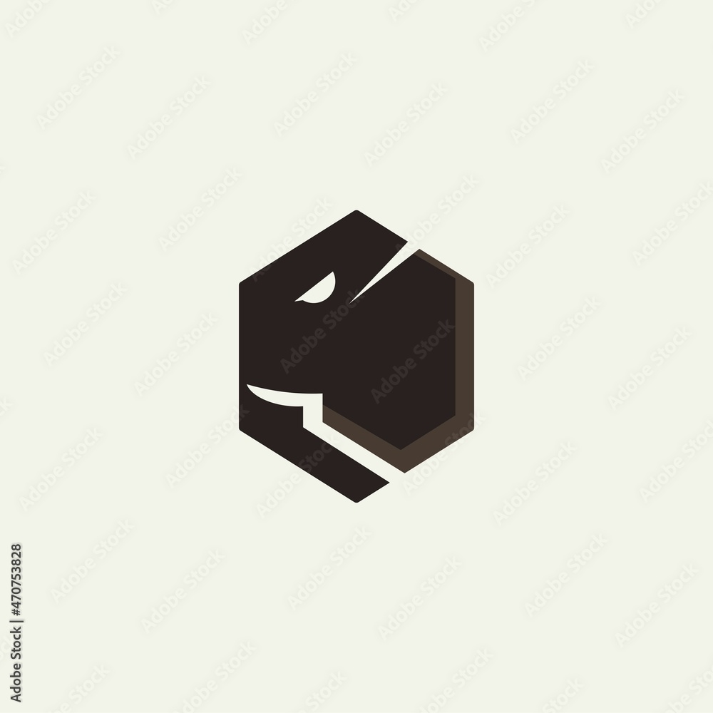 elephant simple logo. vector illustration for business logo or icon elephant simple logo. vector illustration for business logo or icon