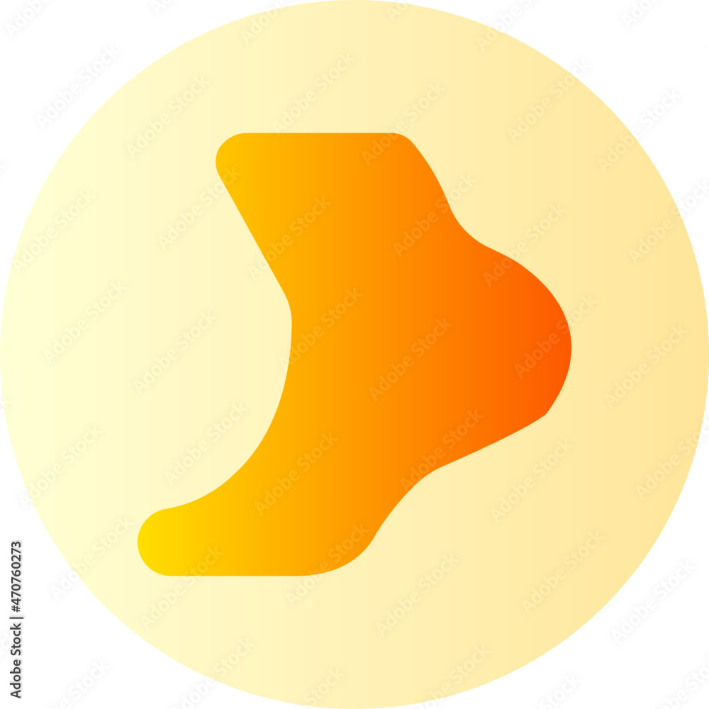 Foot gradient icon Foot gradient icon