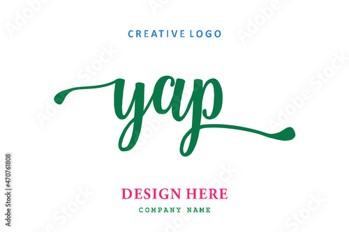 YAP lettering logo is simple, easy to understand and authoritative