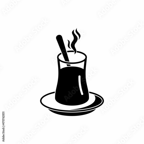 Turkey tea icon, Turkey tea vector sign symbol