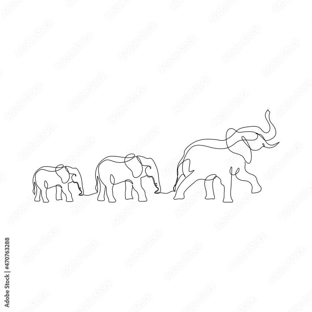 Family Matters - Elephant Line art one line Abstract art,Elephant art print, Elephant line art, Simple line art, Wall art, Digital art Family Matters - Elephant Line art one line Abstract art,Elephant art print, Elephant line art, Simple line art, Wall art, Digital art