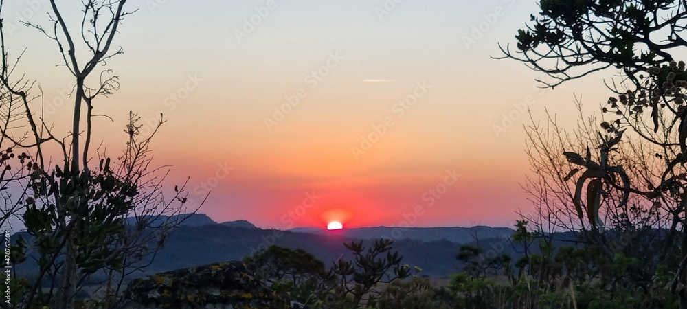 Obraz premium sunset in Chapada dos Veadeiros - Goiás, Brasil 
