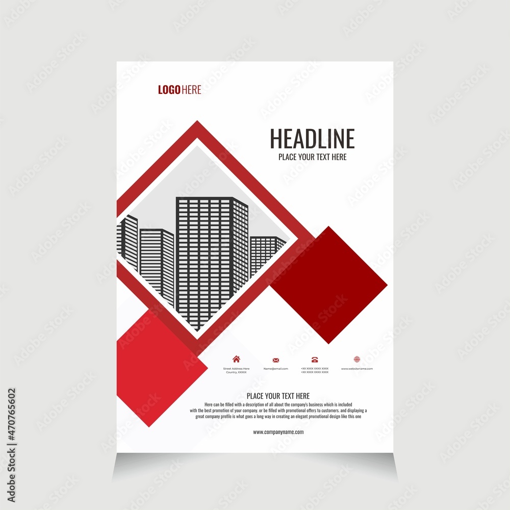 Flyer Template Business Elegant - Real Estate for promotion brochure Flyer Template Business Elegant - Real Estate for promotion brochure