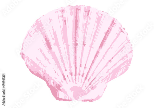 Stampa su tela Pink shell