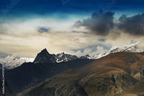 Tiger hill or Tiger point, war zone of Kargil war 1999, Operation Vijay, fought between Pakistan and India. India won the historcal war and sent back Pakistani army from it's mountain top territory. photo