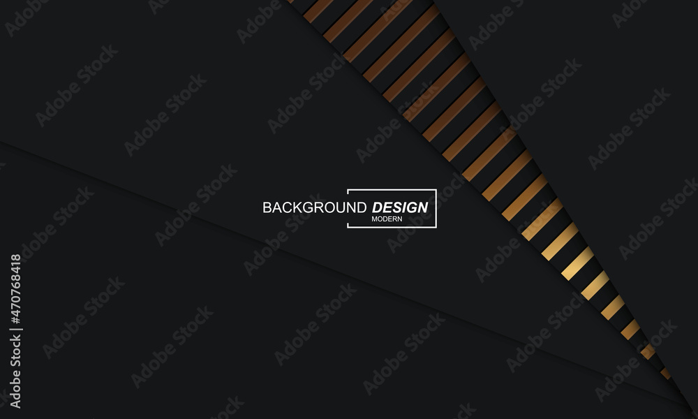 Luxury abstract background black dop with golden lines
