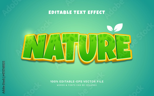 Nature text effect