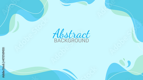 Liquid Color Shape Abstract Background