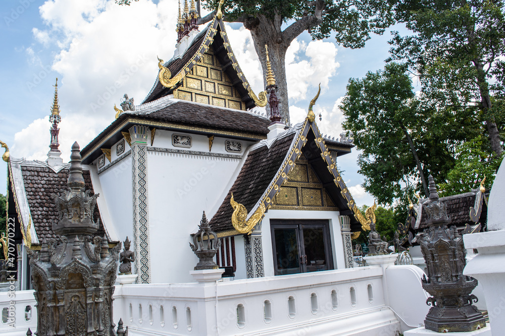 Within Wat Pan-Tao is a Buddhist temple in Chiang Mai province northern of Thailand.