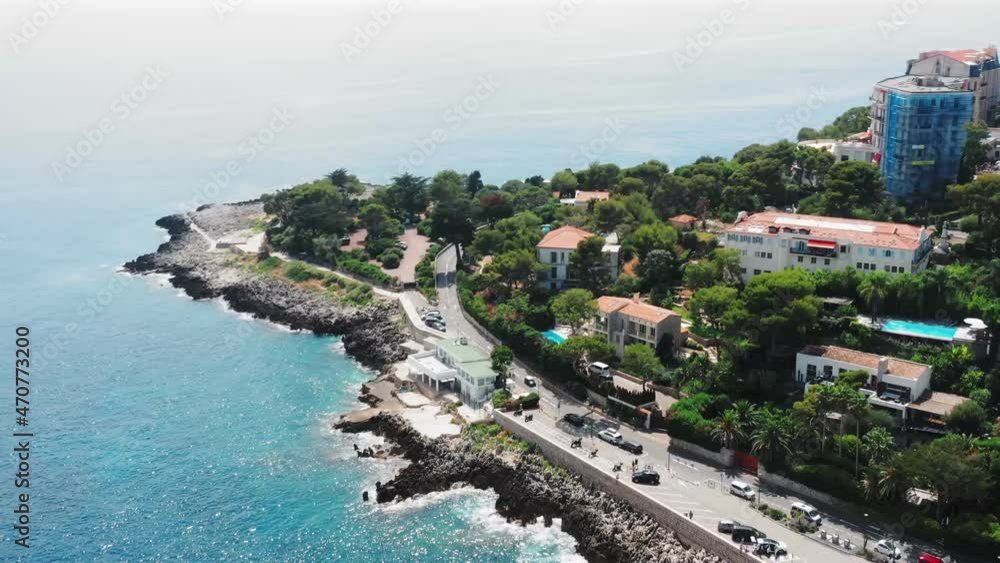 Aerial view of stunning South French coastline Aerial view of stunning South French coastline