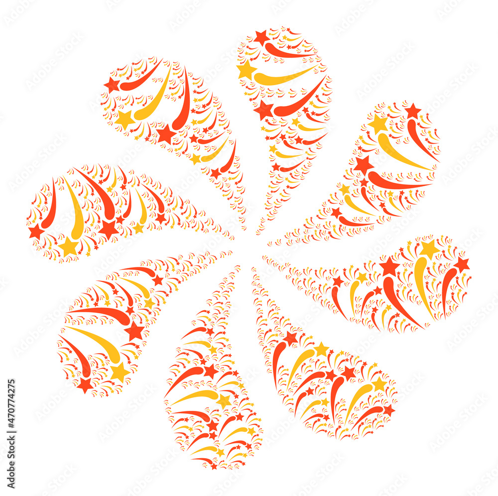 Fireworks icon centrifugal twist turbine fireworks shape. Turbine twist created from random fireworks items. Fireworks icon centrifugal twist turbine fireworks shape. Turbine twist created from random fireworks items.