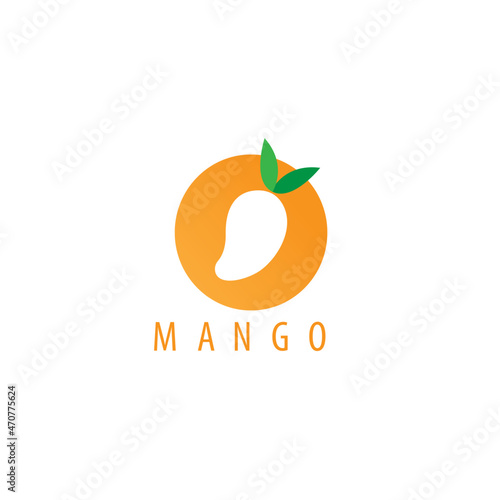 Mango vector logo. mango icon in flat style.