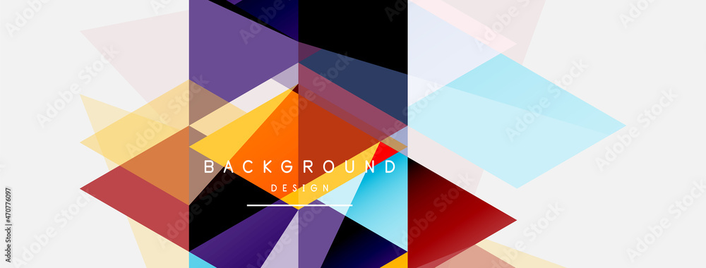 Mosaic triangles geometric background. Techno or business concept, pattern for wallpaper, banner, background, landing page Mosaic triangles geometric background. Techno or business concept, pattern for wallpaper, banner, background, landing page