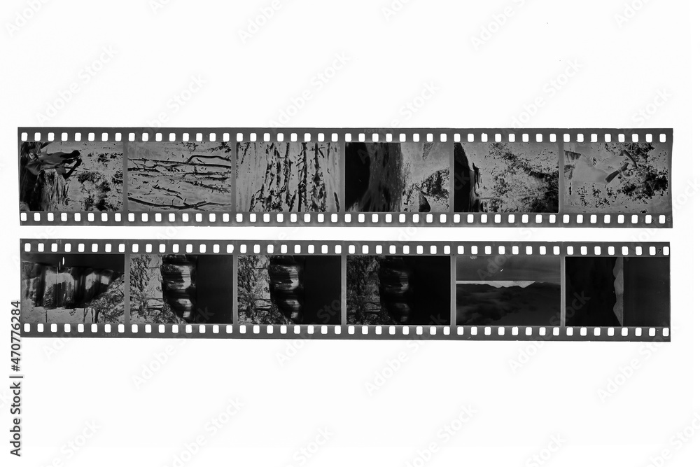 film strip isolated on white