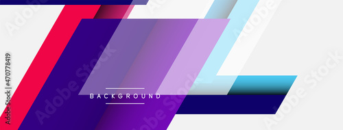Vector background. Abstract overlapping color lines design with shadow effects. Illustration for wallpaper banner background or landing page