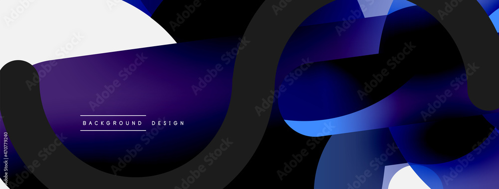 Round shapes circles and other geometric forms. Vector illustration for wallpaper banner background card or landing page Round shapes circles and other geometric forms. Vector illustration for wallpaper banner background card or landing page