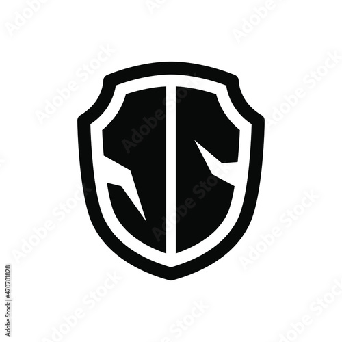 Broken shield icon