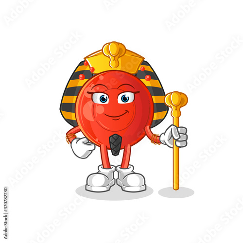 blood cell ancient egypt cartoon. cartoon mascot vector