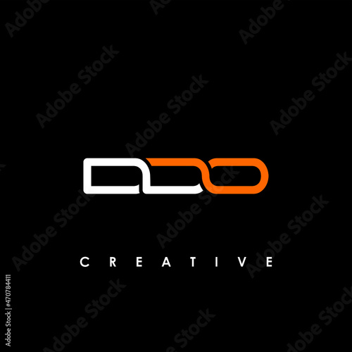 DDO Letter Initial Logo Design Template Vector Illustration