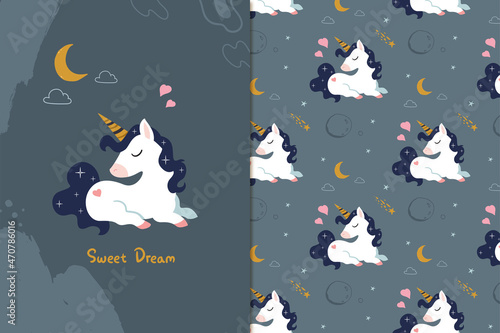 unicorn sweet dream pattern
