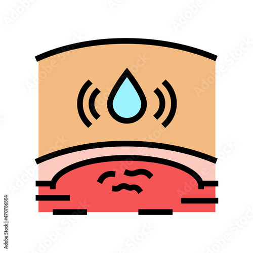 swelling health medical problem color icon vector. swelling health medical problem sign. isolated symbol illustration