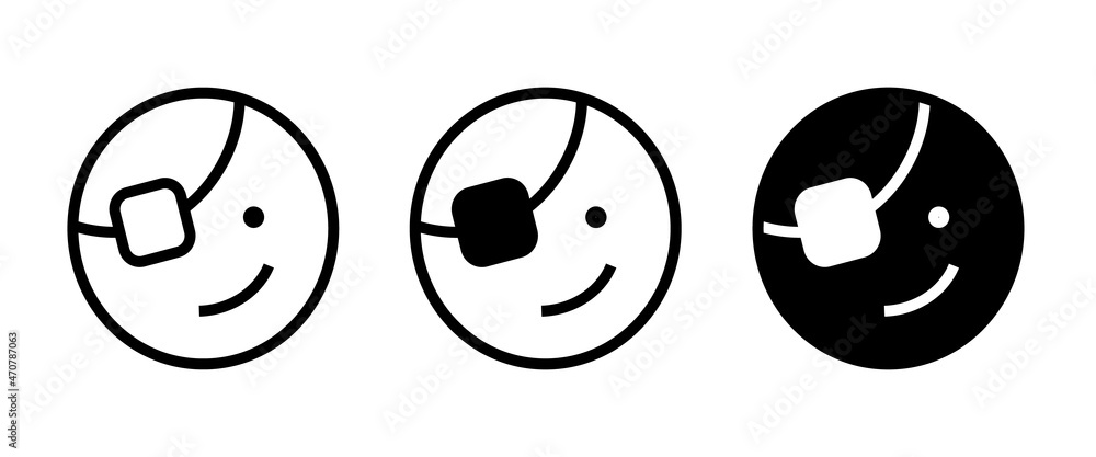 Pirate face icon icon button, vector, sign, symbol, logo, illustration, editable stroke, flat design style isolated on white Pirate face icon icon button, vector, sign, symbol, logo, illustration, editable stroke, flat design style isolated on white