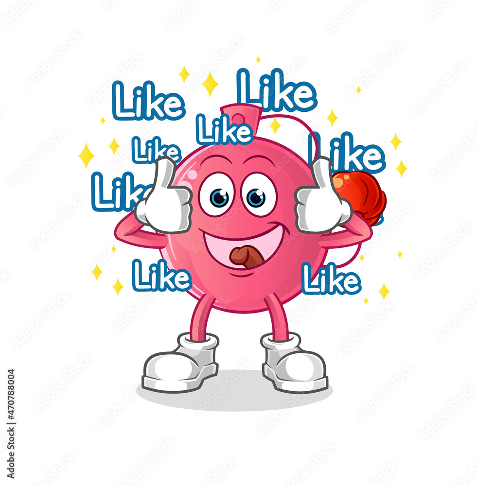 perfume give lots of likes. cartoon vector perfume give lots of likes. cartoon vector