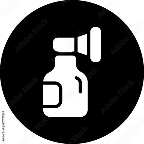 oxygen mask glyph icon