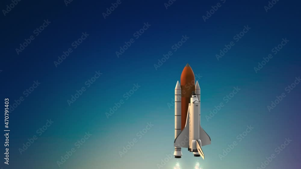 Space shuttle Launch System. Rocket Takeoff. Space shuttle Launch System. Rocket Takeoff.