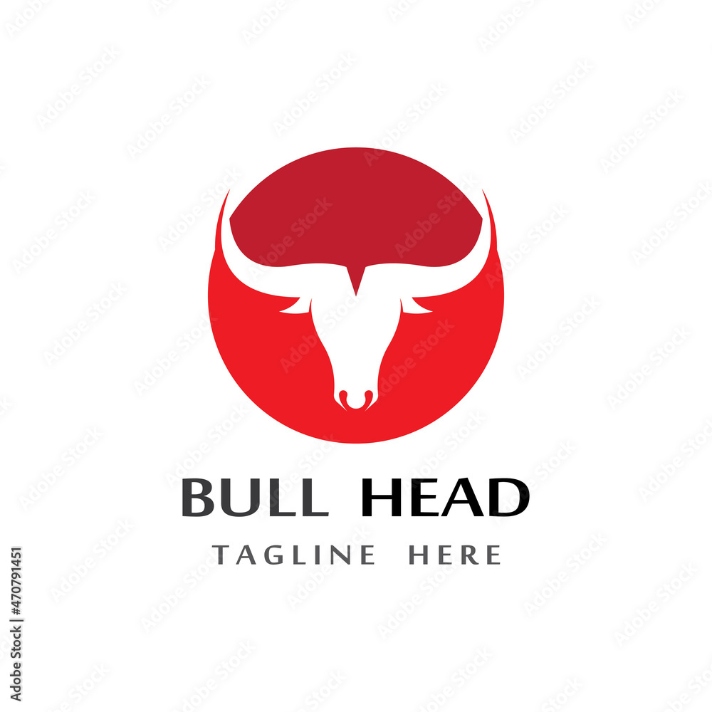 bull head horn icon template bull head horn icon template