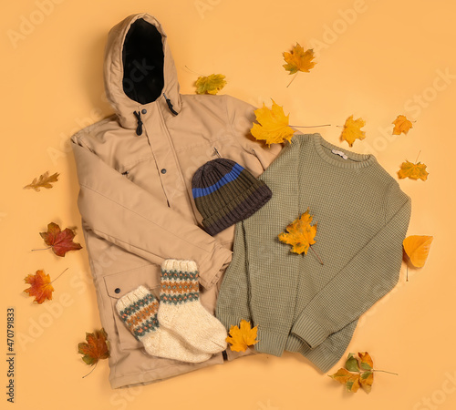 Autumnal warm clothing coll...