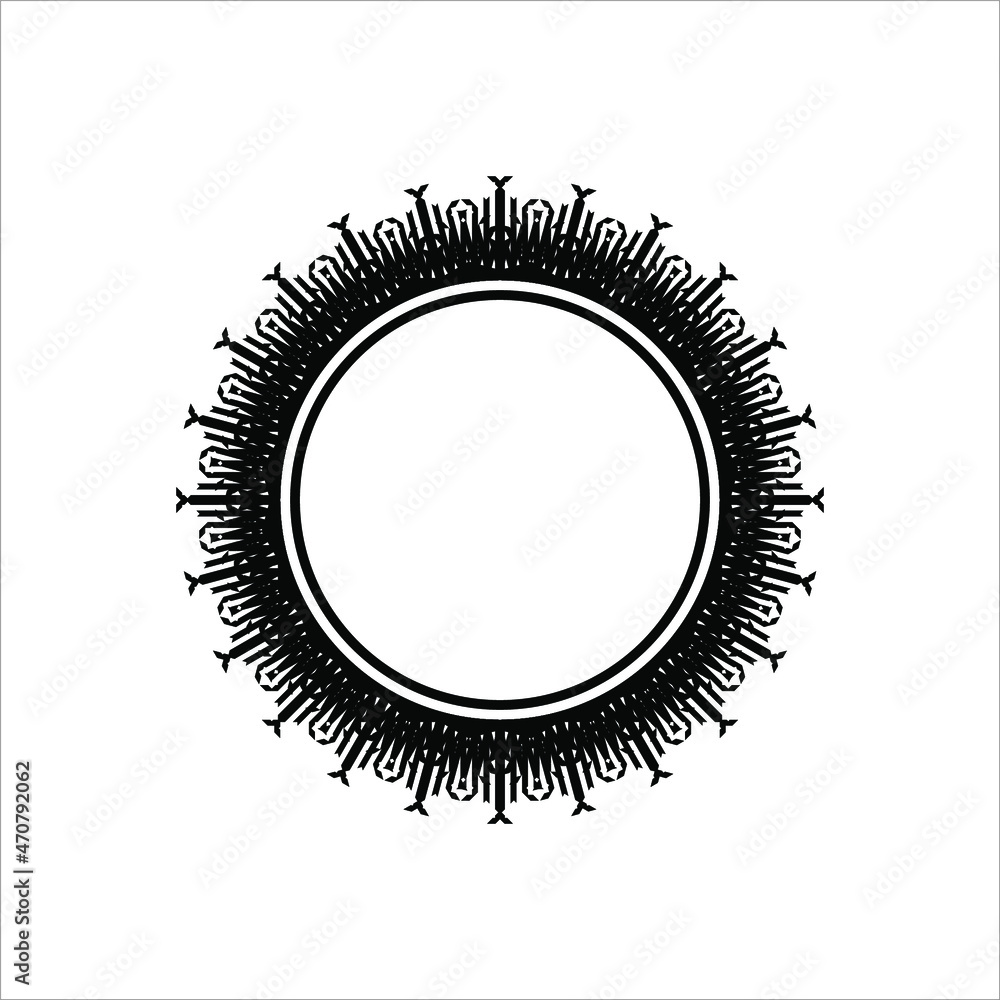 Circle-Shaped Mandala Contemporary Style. Decoration for Interior, Exterior, Carpet, Textile, Garment, Cloth, Silk, Tile, Plastic, Paper, Wrapping, Wallpaper, Pillow, Sofa, Background, Ect. Vector