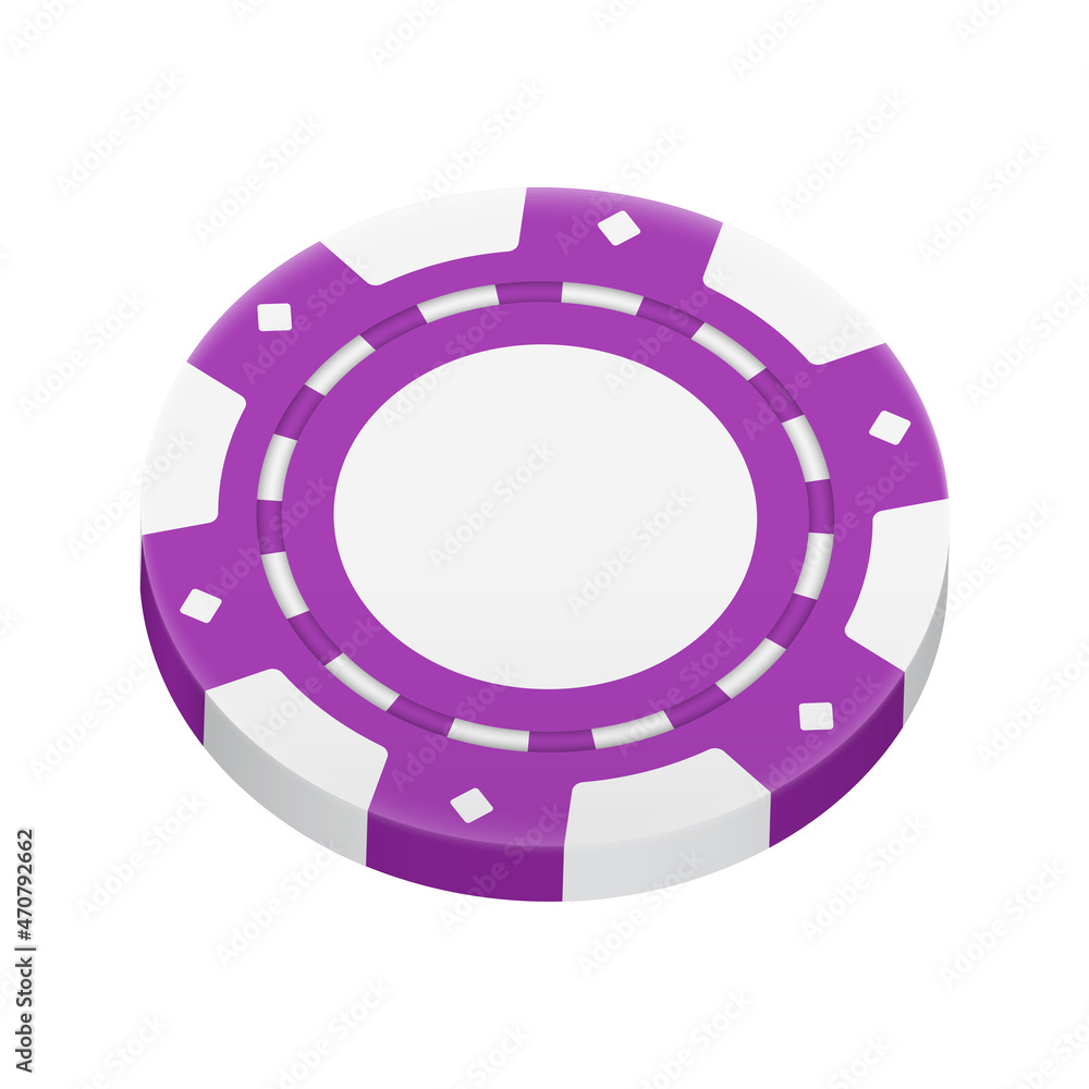 Purple Casino Chip Composition Purple Casino Chip Composition