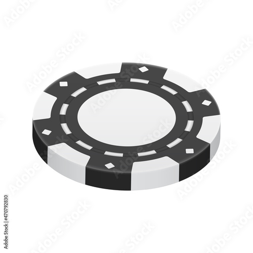 Black Casino Chip Composition