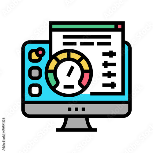utility software color icon vector. utility software sign. isolated symbol illustration