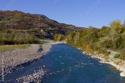 river in the mountains italia