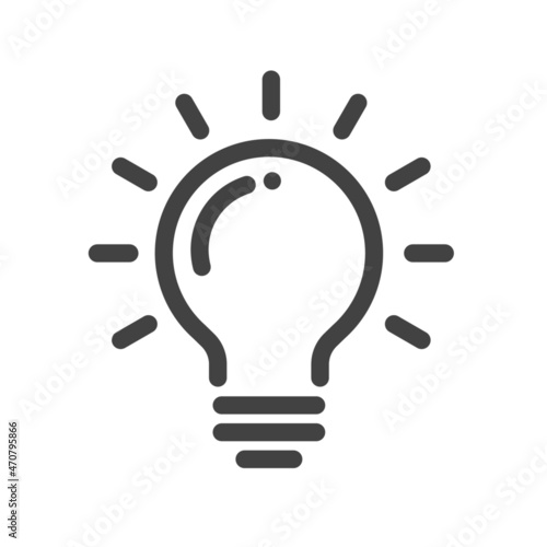 New idea ligh bulb vector logo icon 