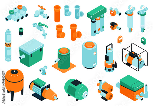 Pumps Equipment Color Set