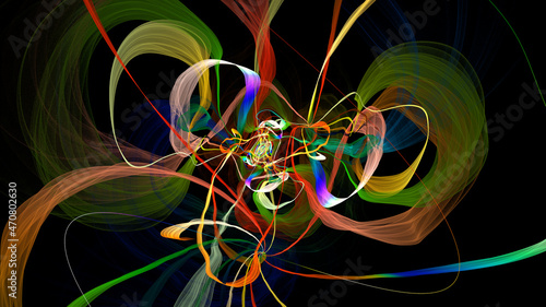 Surreal futuristic magic fractal image of color fantasy 4k