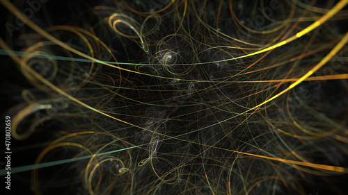 Surreal futuristic magic fractal image of melody birth 4k