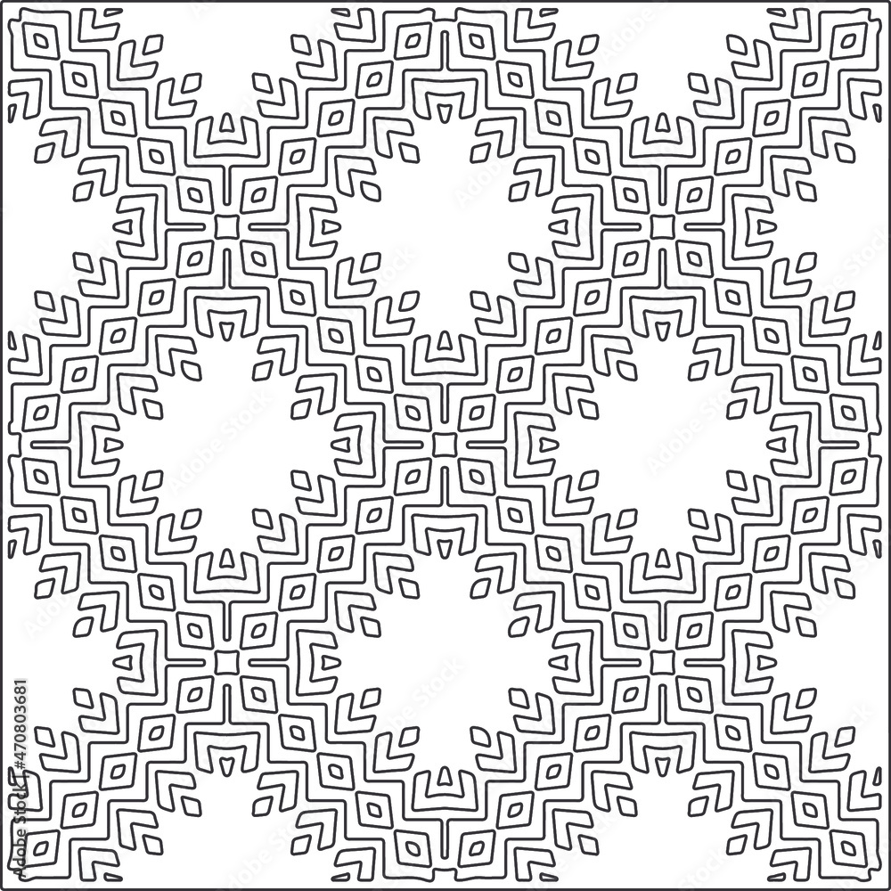 Design monochrome grating pattern,black and white patterns.Repeating geometric tiles from stripe elements. black ornament. Design monochrome grating pattern,black and white patterns.Repeating geometric tiles from stripe elements. black ornament.