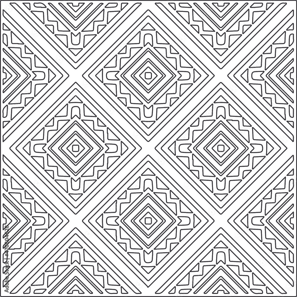 floral pattern background.Repeating geometric pattern from striped elements. Black pattern. floral pattern background.Repeating geometric pattern from striped elements. Black pattern.