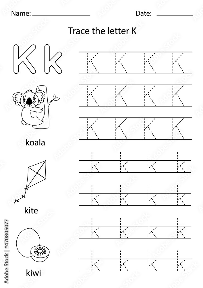 Toddler Letter K