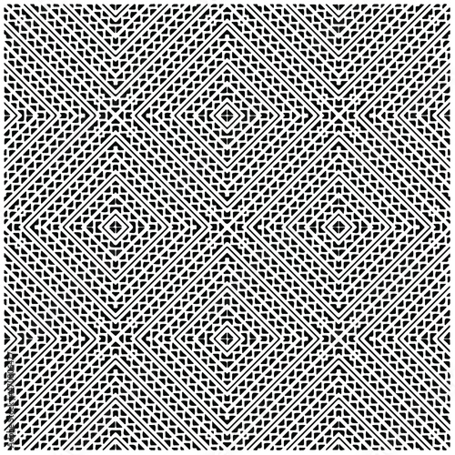 
Vector seamless models. Modern stylish texture. Composition from regularly repeating geometrical element. Monochrome, simple. Vector illustrations.
