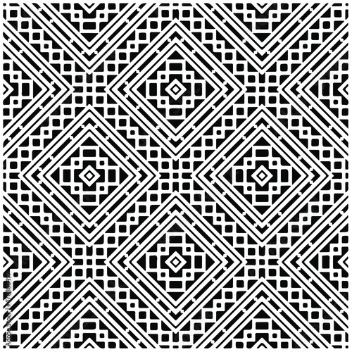 
Vector seamless models. Modern stylish texture. Composition from regularly repeating geometrical element. Monochrome, simple. Vector illustrations.
