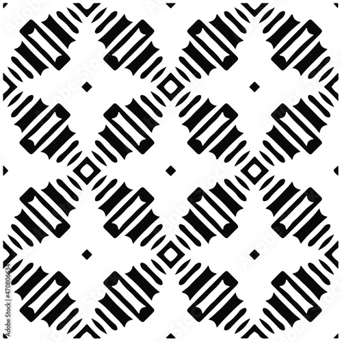 
Vector seamless models. Modern stylish texture. Composition from regularly repeating geometrical element. Monochrome, simple. Vector illustrations.
