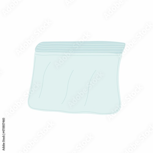 Zip package. Cartoon vector illustration