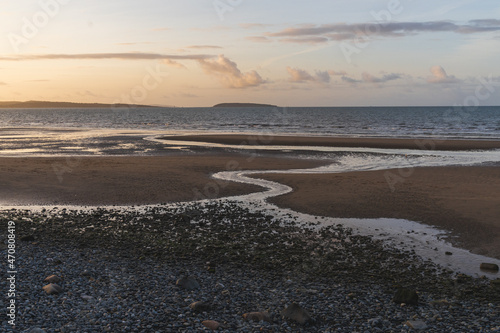 Beach sunset in North Wales