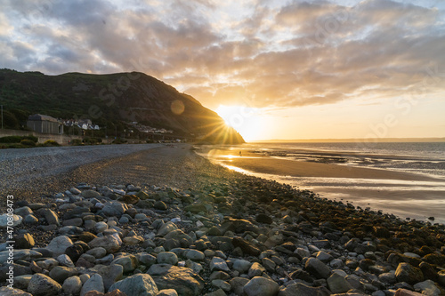 Beach sunset in North Wales